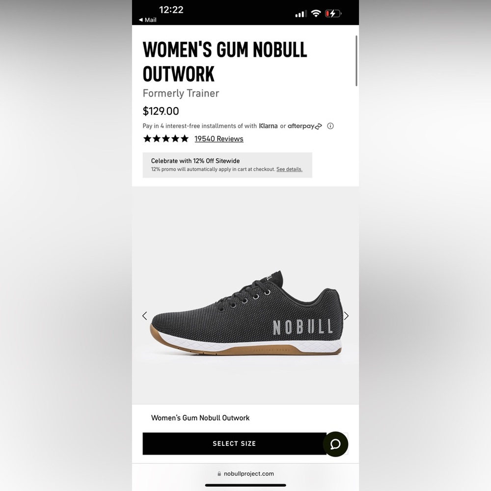 NOBULL women’s gum trainer shoes